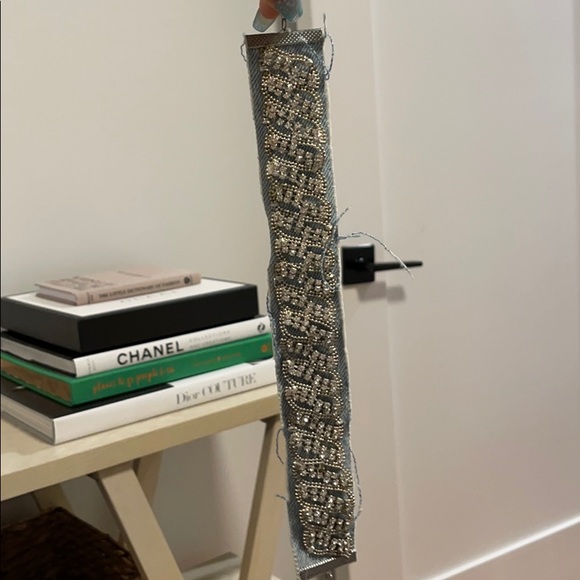 Denim Rhinestone Choker - Picture 2 of 3